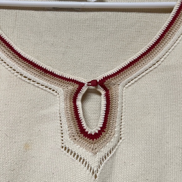 ◽️TOMMY HILFIGER: Women’s XL, cream long sleeve flowy arm sweater w/opening◽️ - Picture 11 of 14